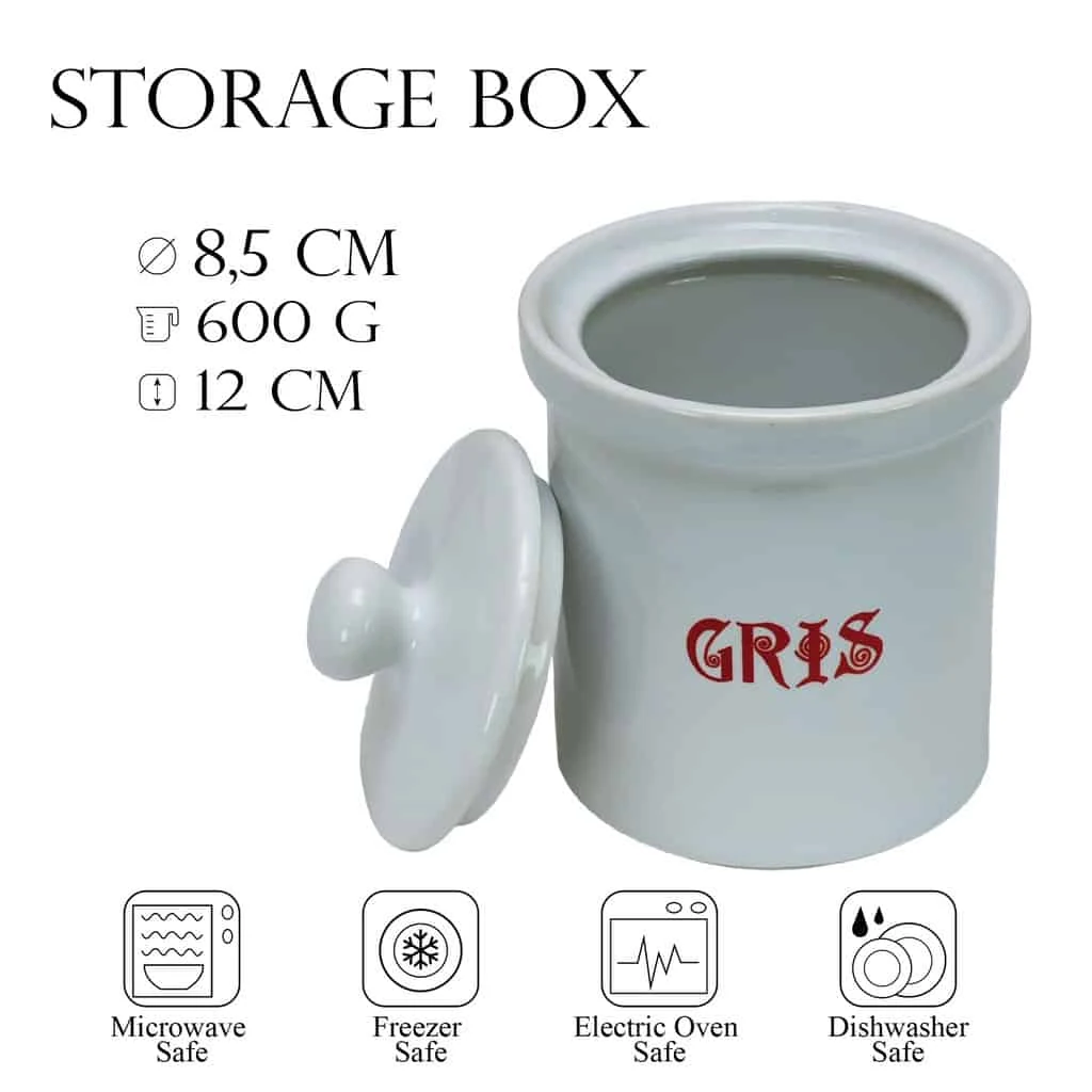 Cutie gris 600 g, alb, imagine 4
