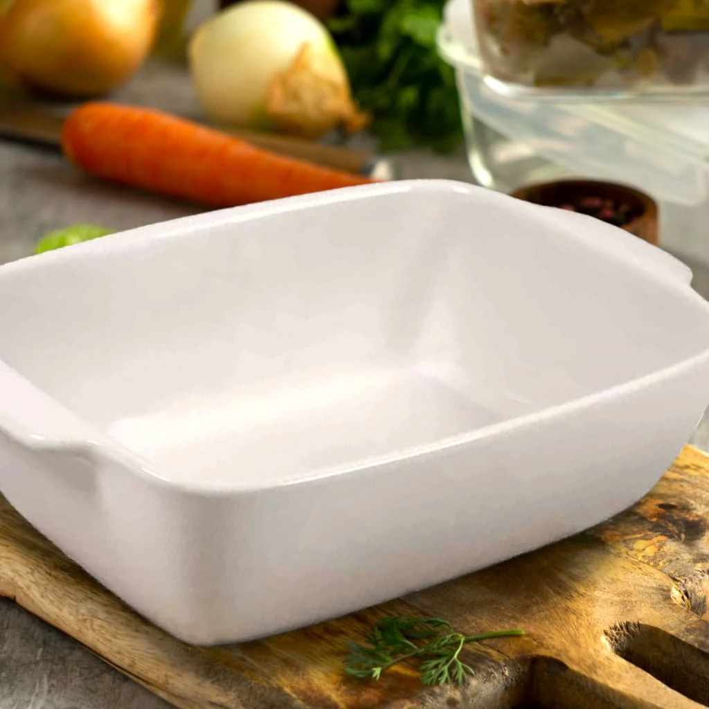 Set 2 vase termorezistente 22x16x7 cm alb, imagine 6
