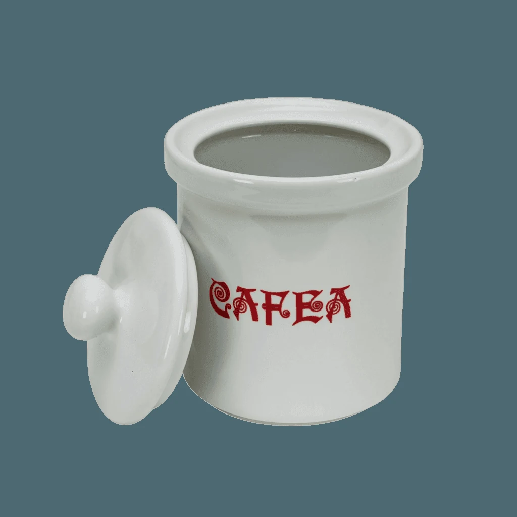 Cutie cafea 600 g, alb, imagine 3