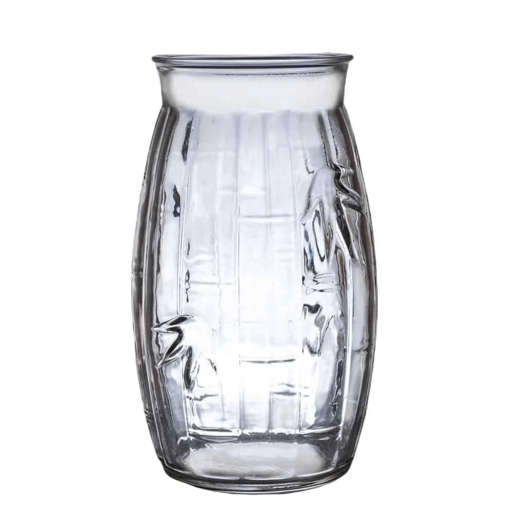Set 6 pahare sticla relief frunze 500 ml, CESIRO, imagine 6