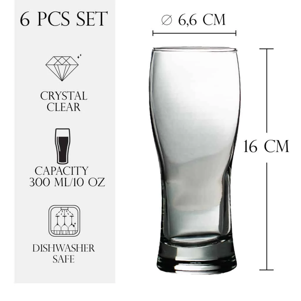 Set 6 pahare din sticla de 300 ml, CESIRO, imagine 2