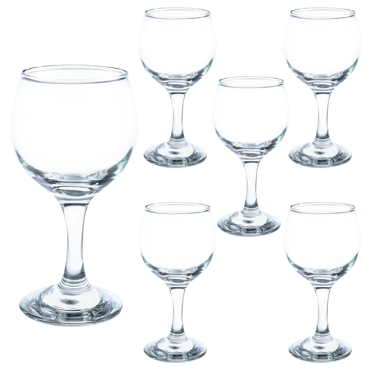 Σετ 6 pahare με picior din γυαλί de 210 ml, CESIRO