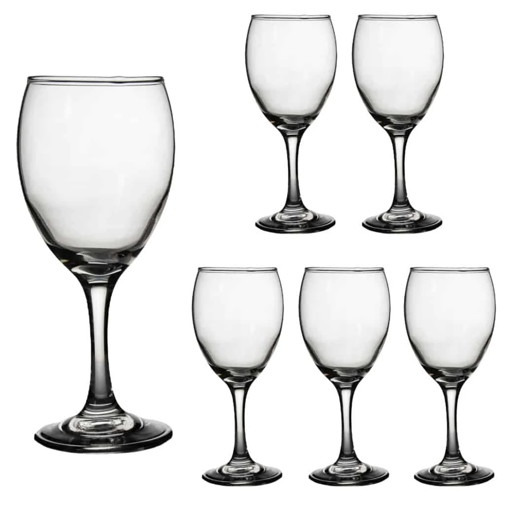 Комплект 6 pahare с picior din стъкло de 245 ml, CESIRO