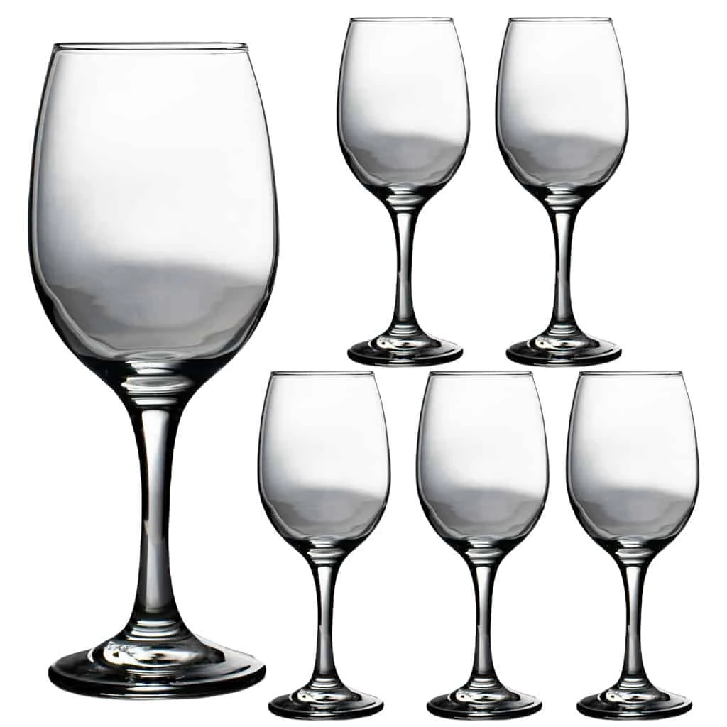 Set 6 pahare mit picior din Glas de 365 ml, CESIRO