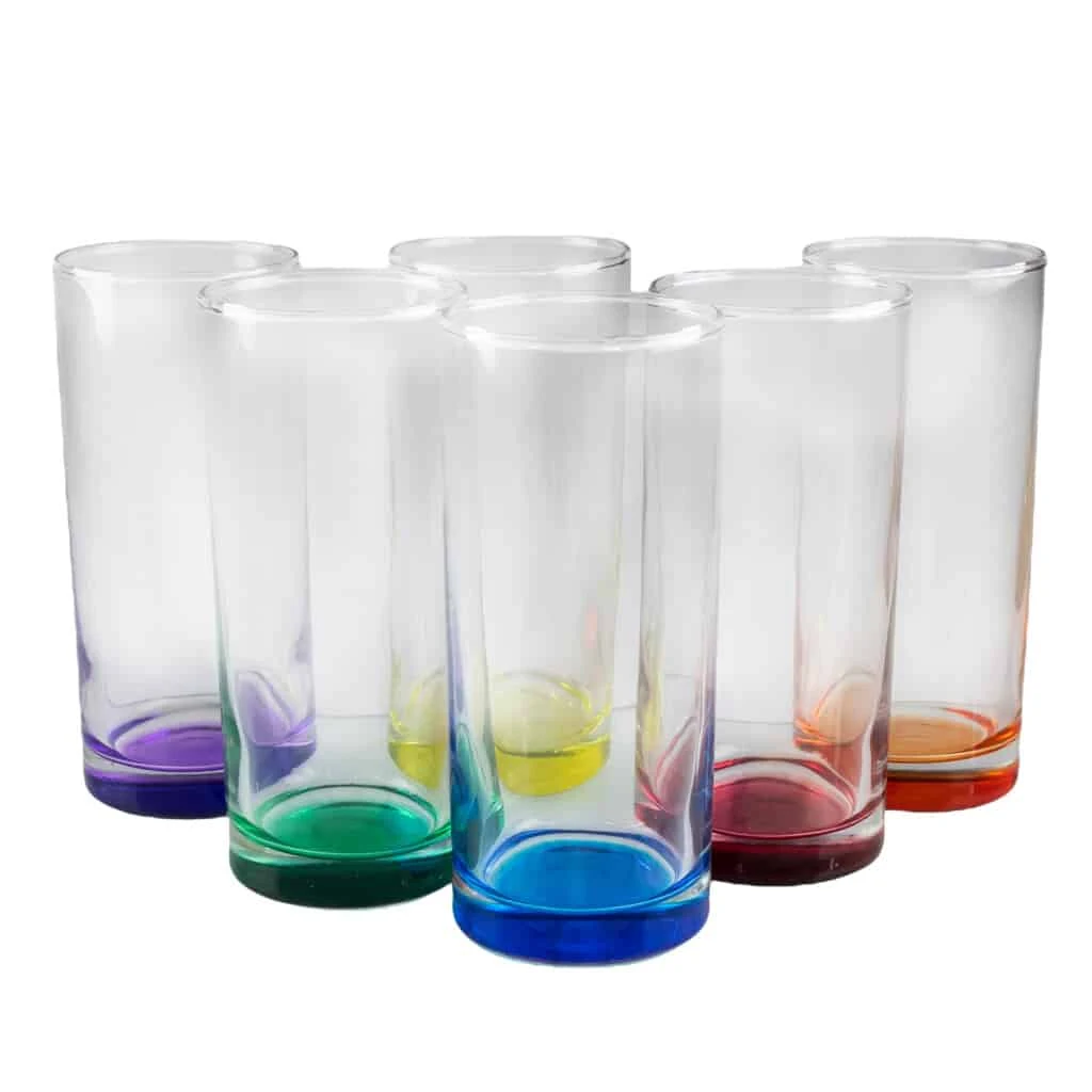Σετ 6 pahare din γυαλί colorata de 270 ml, CESIRO