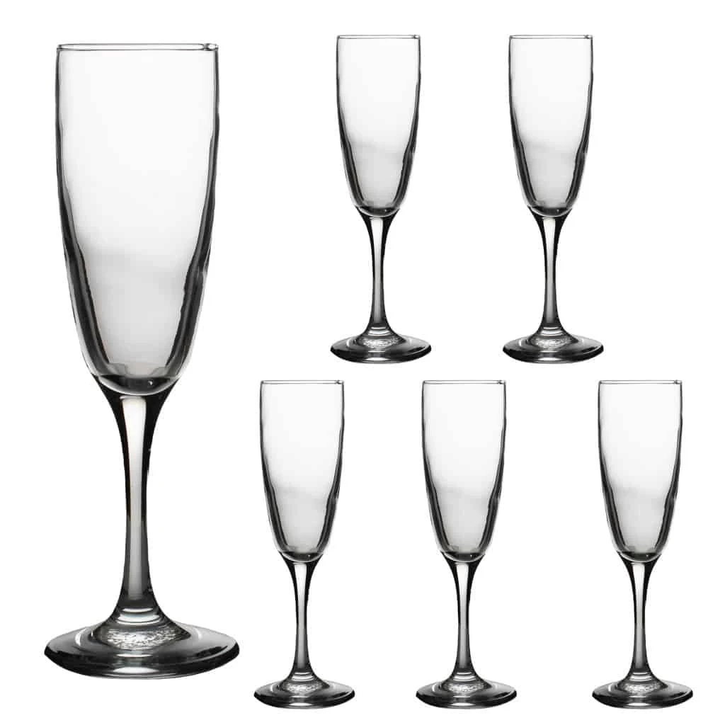 Σετ 6 pahare με picior din γυαλί de 195 ml, CESIRO