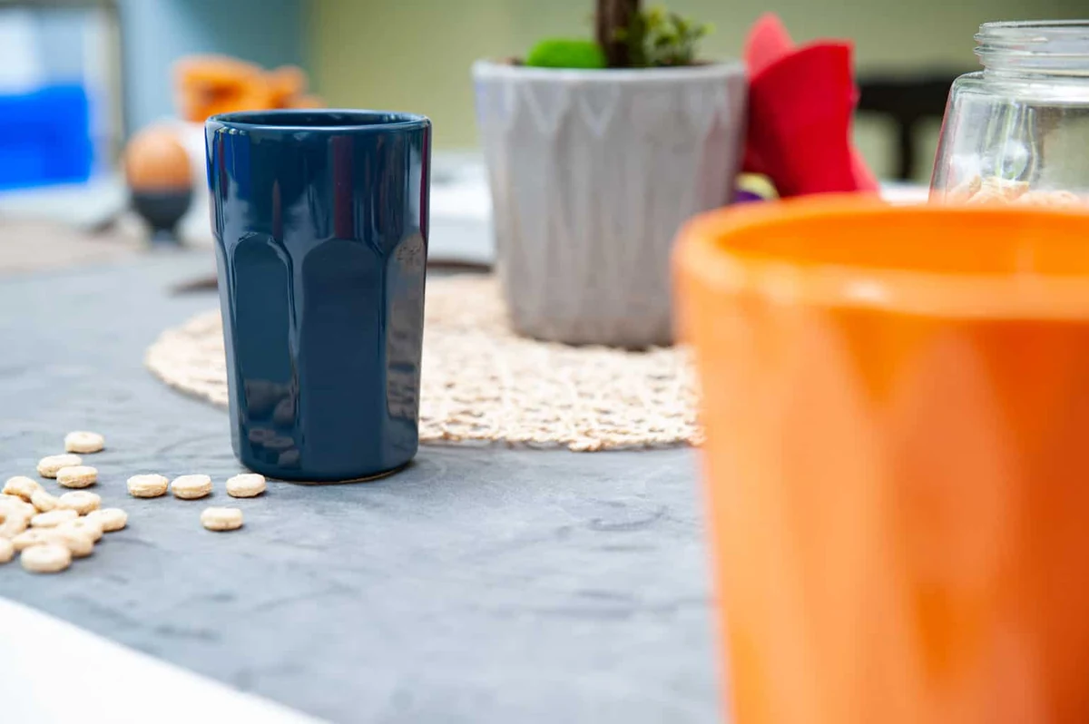 Pahar de culoarea albastru cobalt de 480 ml, CESIRO, imagine 3