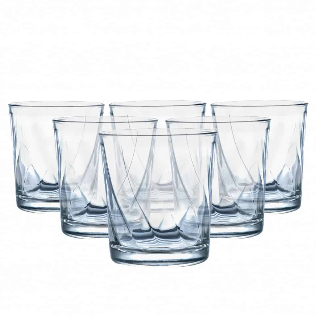 Set 6 pahare apa, Kyknos, 285 ml, Transparent
