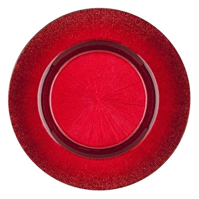 Чиния rosie с raze reliefate glitter pe margine din стъкло ø27cm
