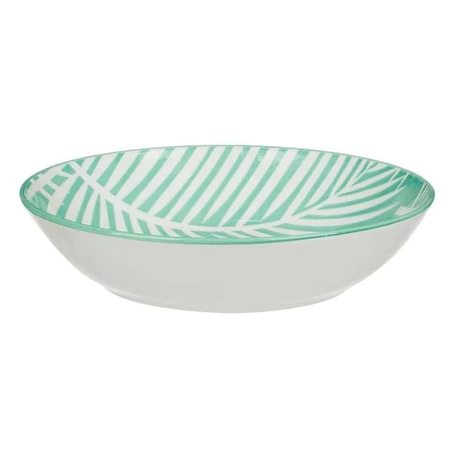 Farfurie Portelan Verde Frunze Tropicale 750ml