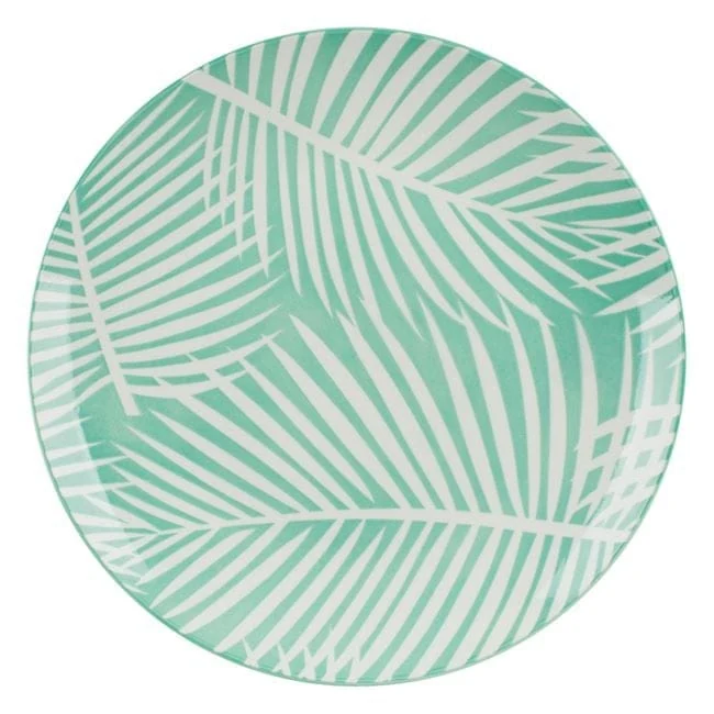 Чиния порцелан зелен frunze tropicale 26.5cm