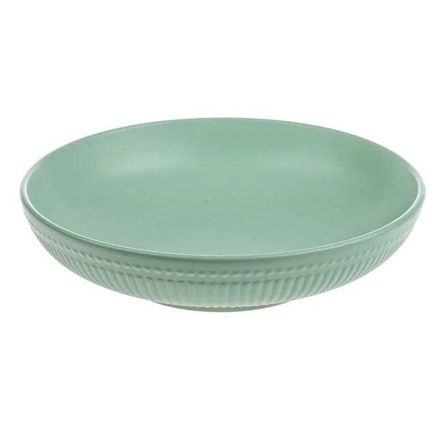 Teller tief Keramik grün menta mit dungi ø20cm
