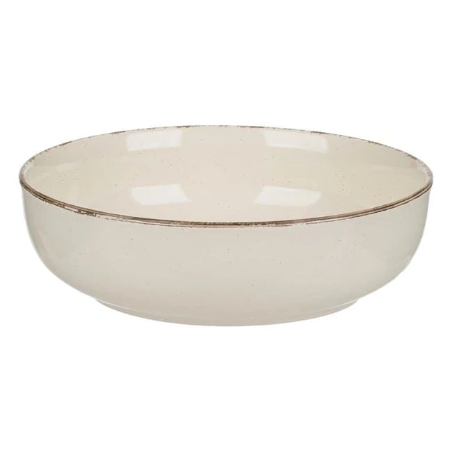 Farfurie Adanca Ceramica Bej Nordic Style Ø20cm