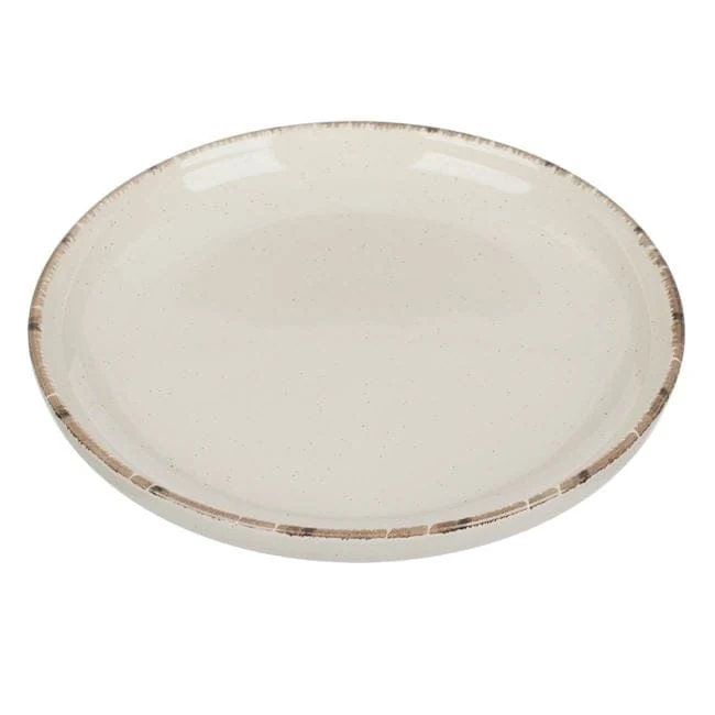 Farfurie bej ceramica nordic style pentru fructe ø27cm, imagine 3