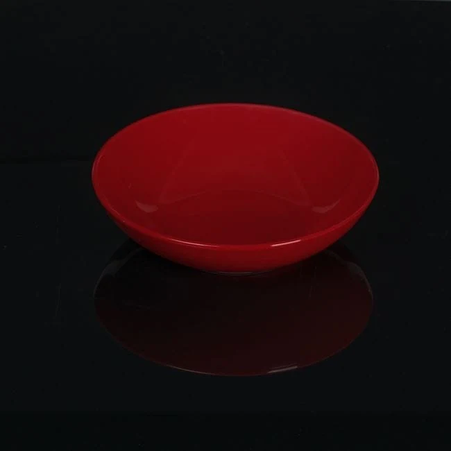 Farfurie adanca rosie ceramica ø20cm, imagine 2