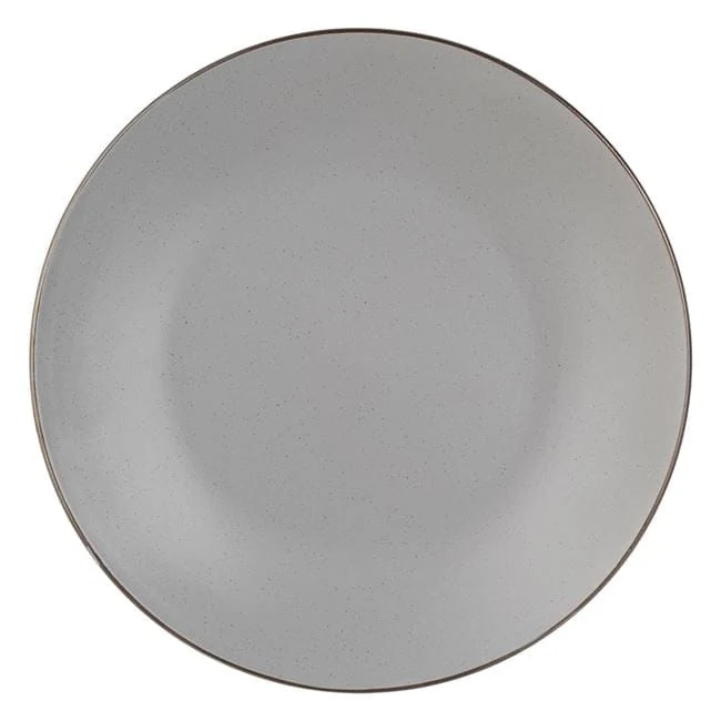 Farfurie Gri "Metallic" Ceramica pentru Fructe 21cm