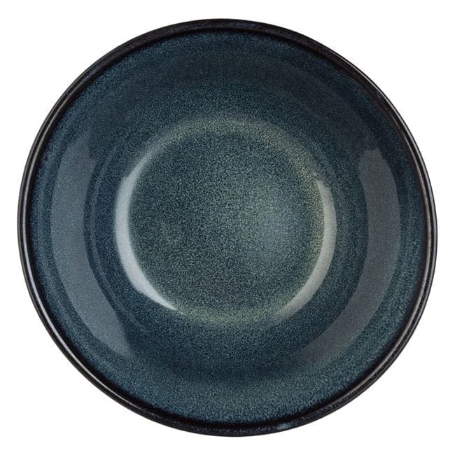 Bol albastru negru "glaze" ceramic 500ml, imagine 3