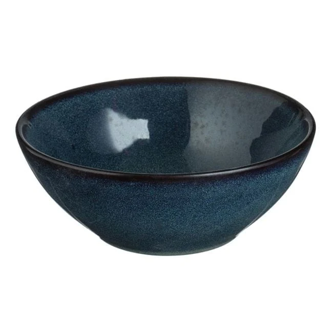 Bol albastru negru "glaze" ceramic 500ml, imagine 4