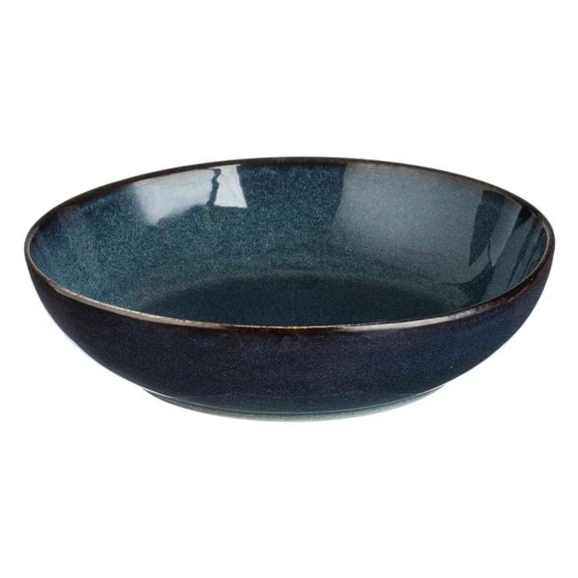 Купа син черен "glaze" ceramic 820ml