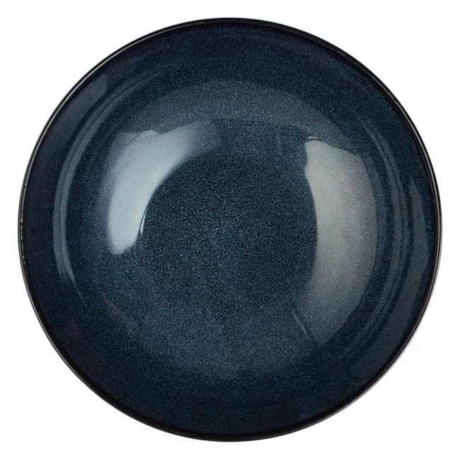Bol albastru negru "glaze" ceramic 1.8l, imagine 3