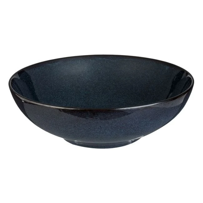 Bol albastru negru "glaze" ceramic 1.8l, imagine 4