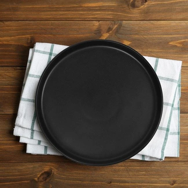 Farfurie neagra pentru fructe "nordic" ceramica ø26.5cm, imagine 2