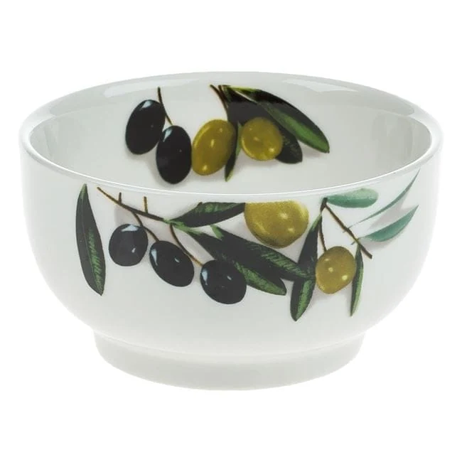 Bol Portelan Alb Model Masline Sosuri & Alune 160ml