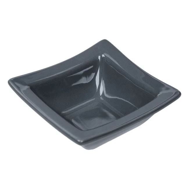 Bol Ceramic Gri Patrat pentru Alune Sos 85ml