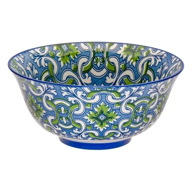 Bol Ceramic Albastru cu Model Paisley 250ml
