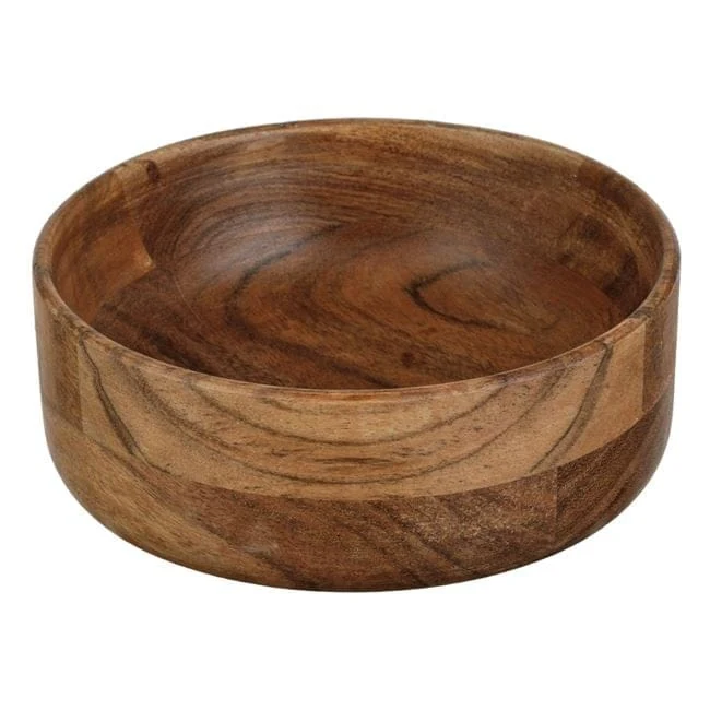Купа rotund din lemn de culoare naturala inchisa ø15x6cm - 625ml