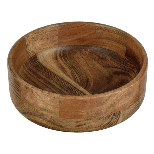 Bol rotund lemn natural ø21.5x7.5cm - 1.5l, imagine 2