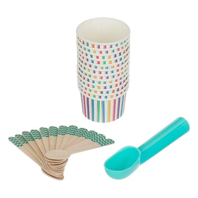 Set Servit Inghetata Multicolor - 25buc