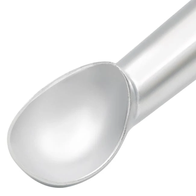 Lingura din aluminiu de culoare argintie pentru inghetata 17cm, imagine 2