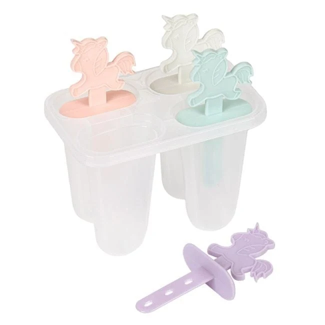 Forme unicorn de diferite culori pastel pentru granita - 4buc, imagine 2
