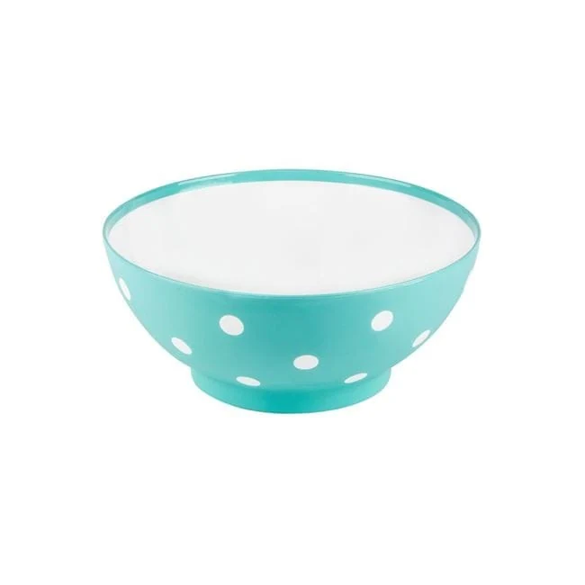Bol din Plastic Verde Mat cu Buline 350ml