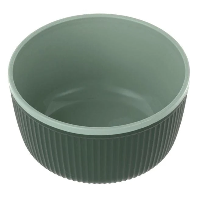Bol din plastic verde - verde menta cu dungi 520ml, imagine 3