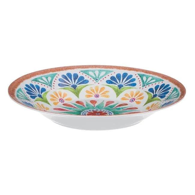 Farfurie din melamina adanca cu model tribal 23cm, imagine 2