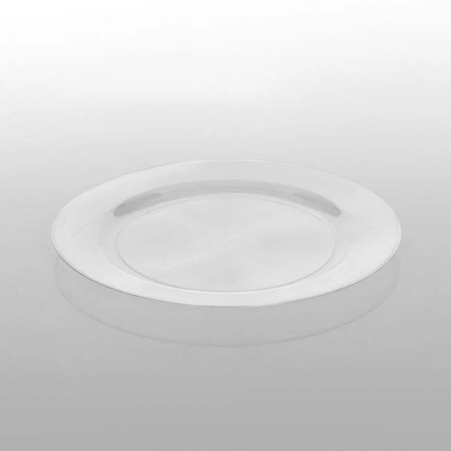 Set farfurii reutilizabile din plastic transparent, 23cm - 15 buc., imagine 2
