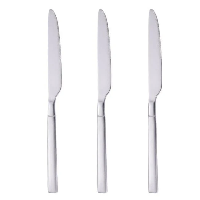 Étkezési kések rozsdamentes acélból „Basic” 23 cm – 3 db