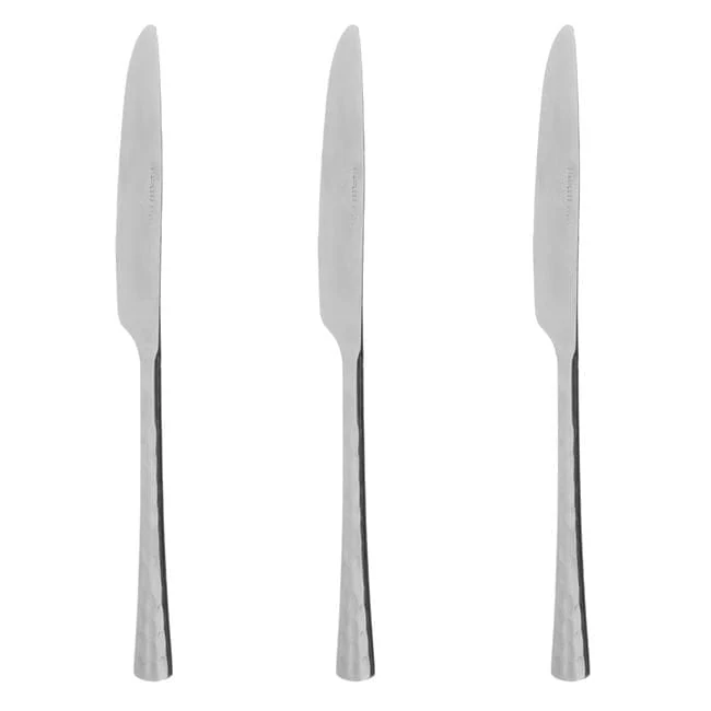 Étkezési kések rozsdamentes acélból „Hammered” 23 cm – 3 db