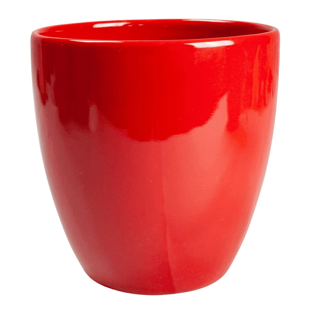 Moderne Vase, Rot, 11,5 cm hoch