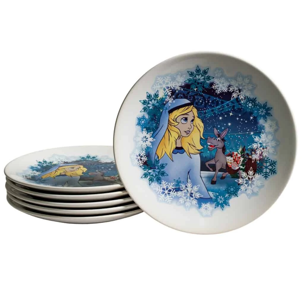 Set Teller Dessert 21 cm, weiß pur mit printesa und magarus