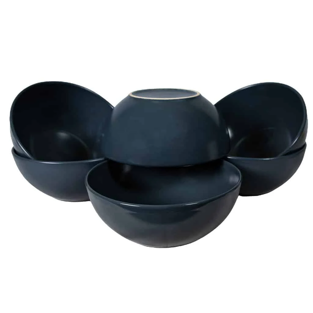 Комплект 6 salatiere medii, 19 cm, 600 ml, сив antracit