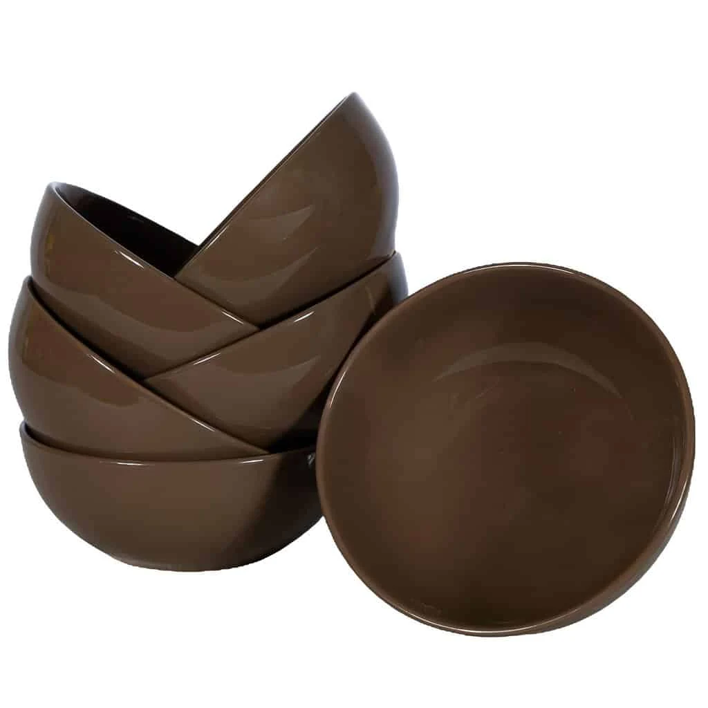 Комплект с 6 купи, 400 ml, кафяв ciocolatiu