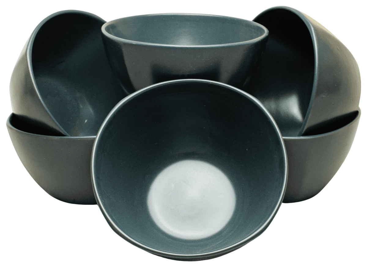 Комплект 6 купи ø14 cm, 500 ml, сив мат