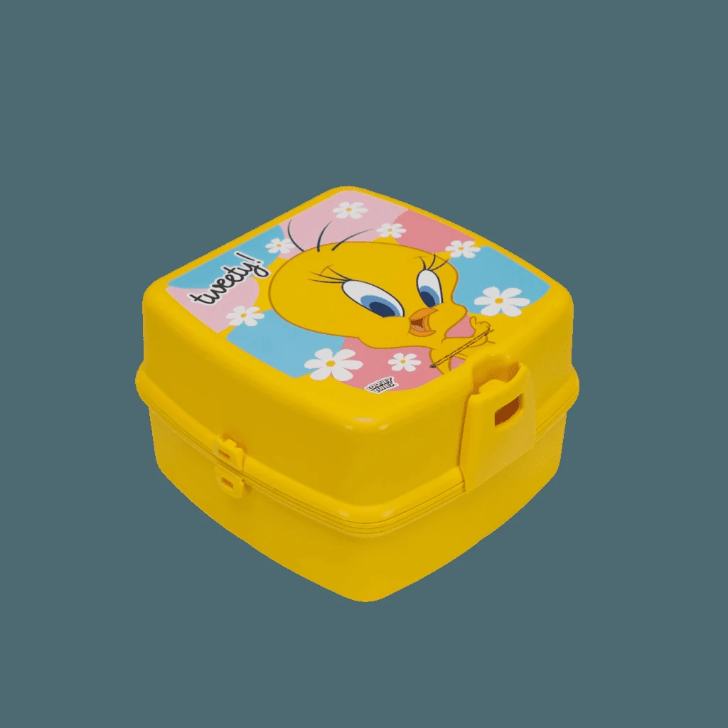 Cutie alimentara copii κίτρινο, , 3 compartimente, με tweety