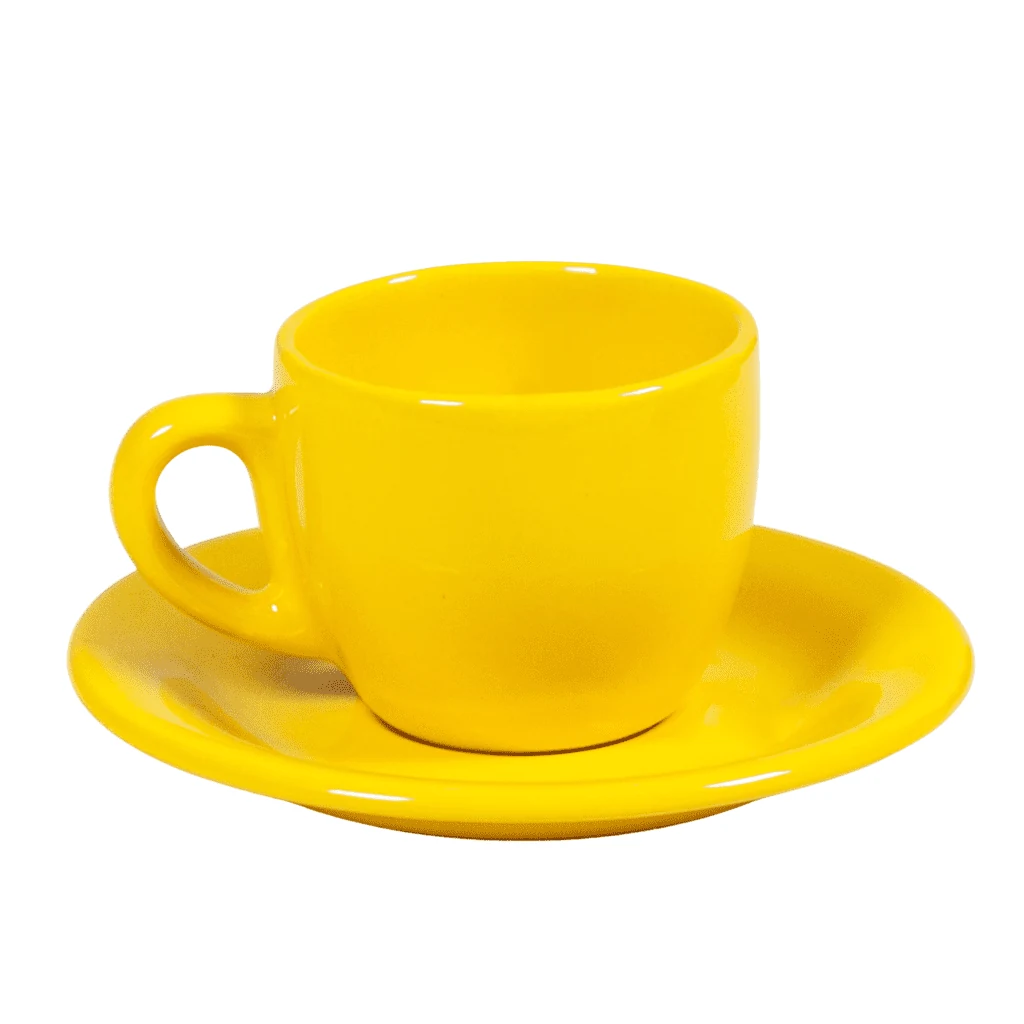 Set expresso yellow floarea soarelui, 80 ml