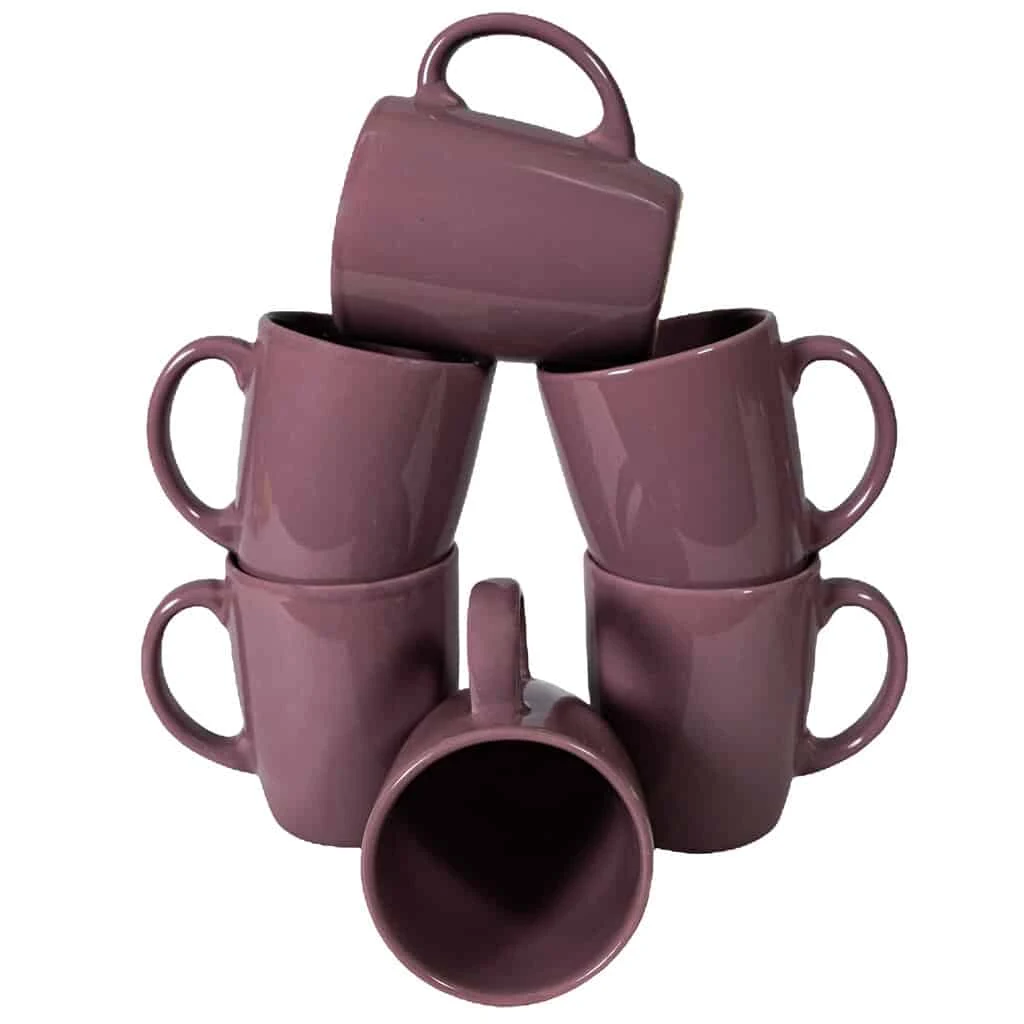 Set 6 Becher violett strugure, 300 ml
