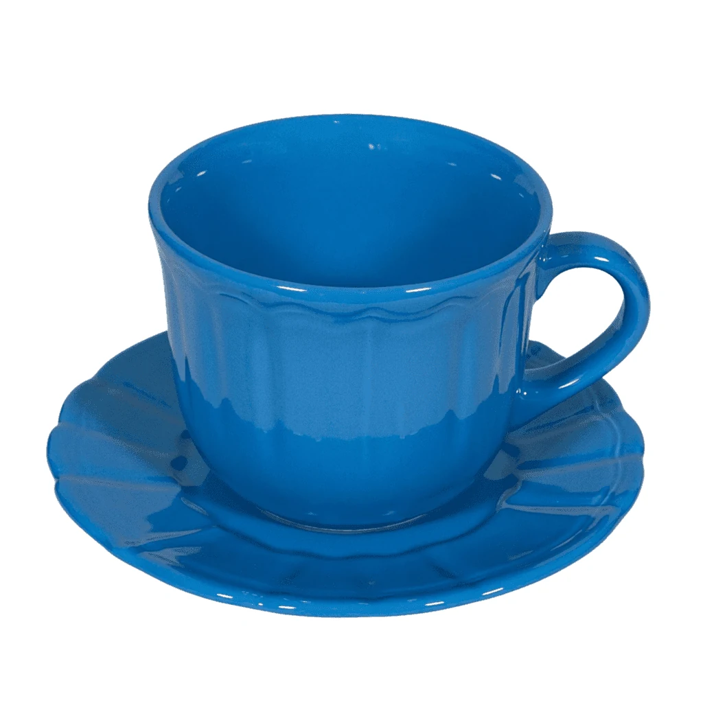 Csésze  tányér pentru kávé kék regal, 450 ml