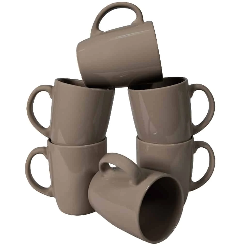 Set 6 Becher braun cafeniu, 300 ml